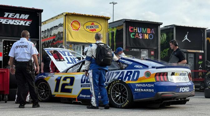 Featured Image for Ryan Blaney leads most laps, exits with final-stage engine issue at Homestead