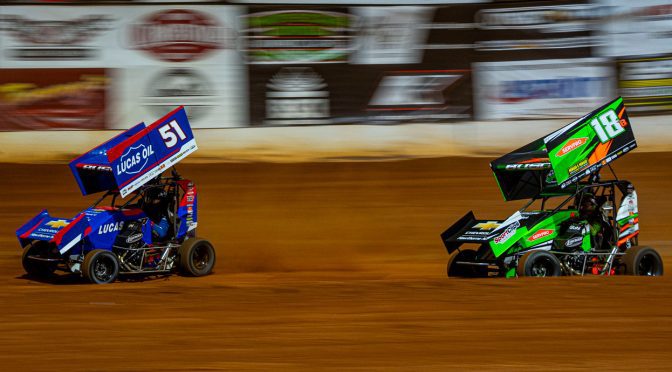 Kyle, Brexton Busch compete head-to-head for first time at Millbridge Speedway