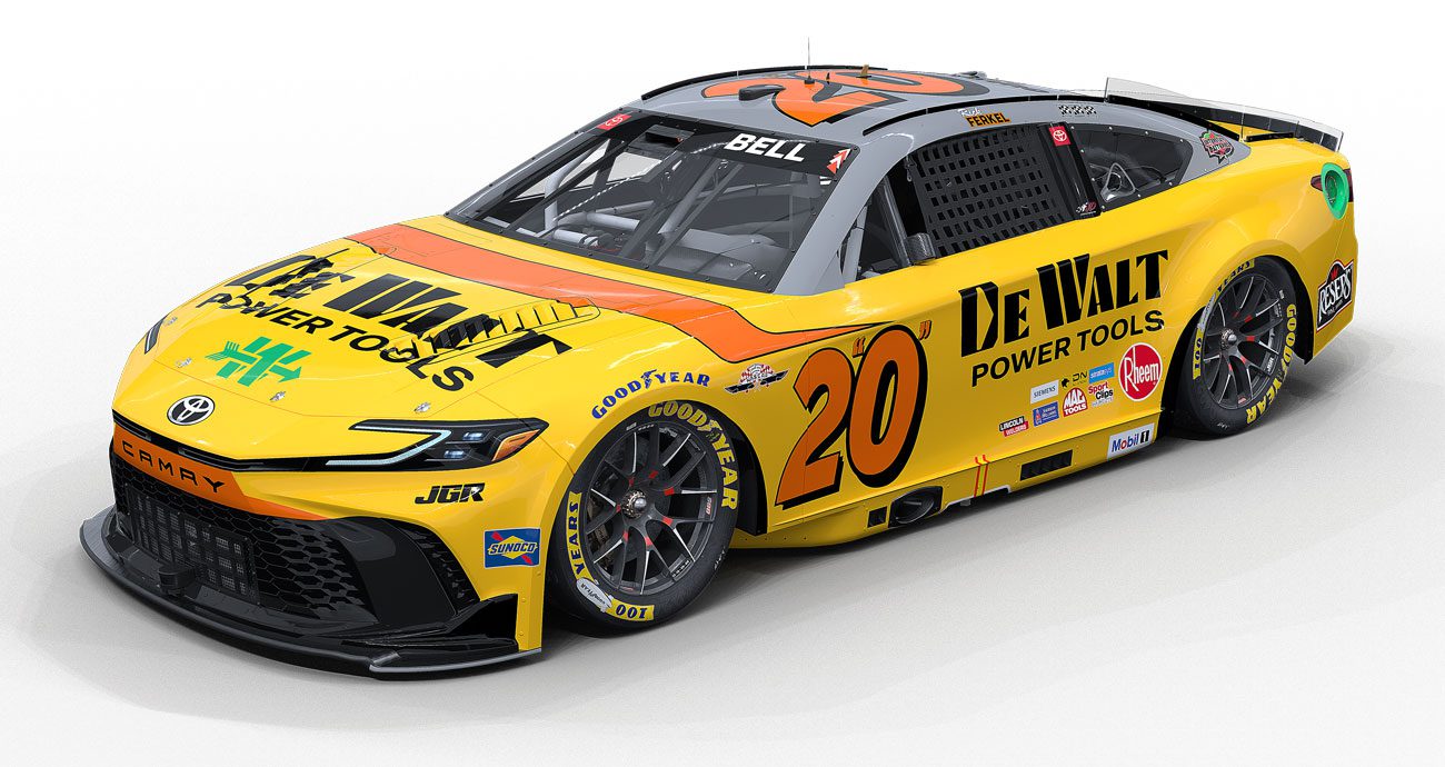 Christopher Bell's Throwback paint scheme for Darlington.