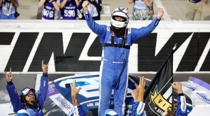 Featured Image for Austin Hill survives NASCAR Overtime, wins Xfinity Series race at Martinsville