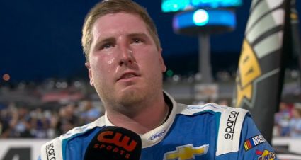 Austin Hill shocked after winning in overtime at Martinsville