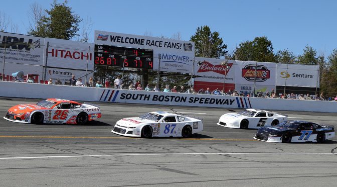 Nathan Crews, Cameron Goble enter the Kenny Meadows Memorial at South Boston Speedway from different positions