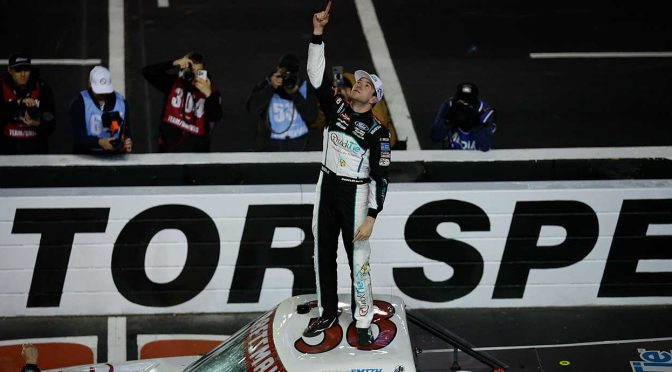 Featured image for Chandler Smith scores Truck Series victory at Bristol, pockets Triple Truck Challenge prize