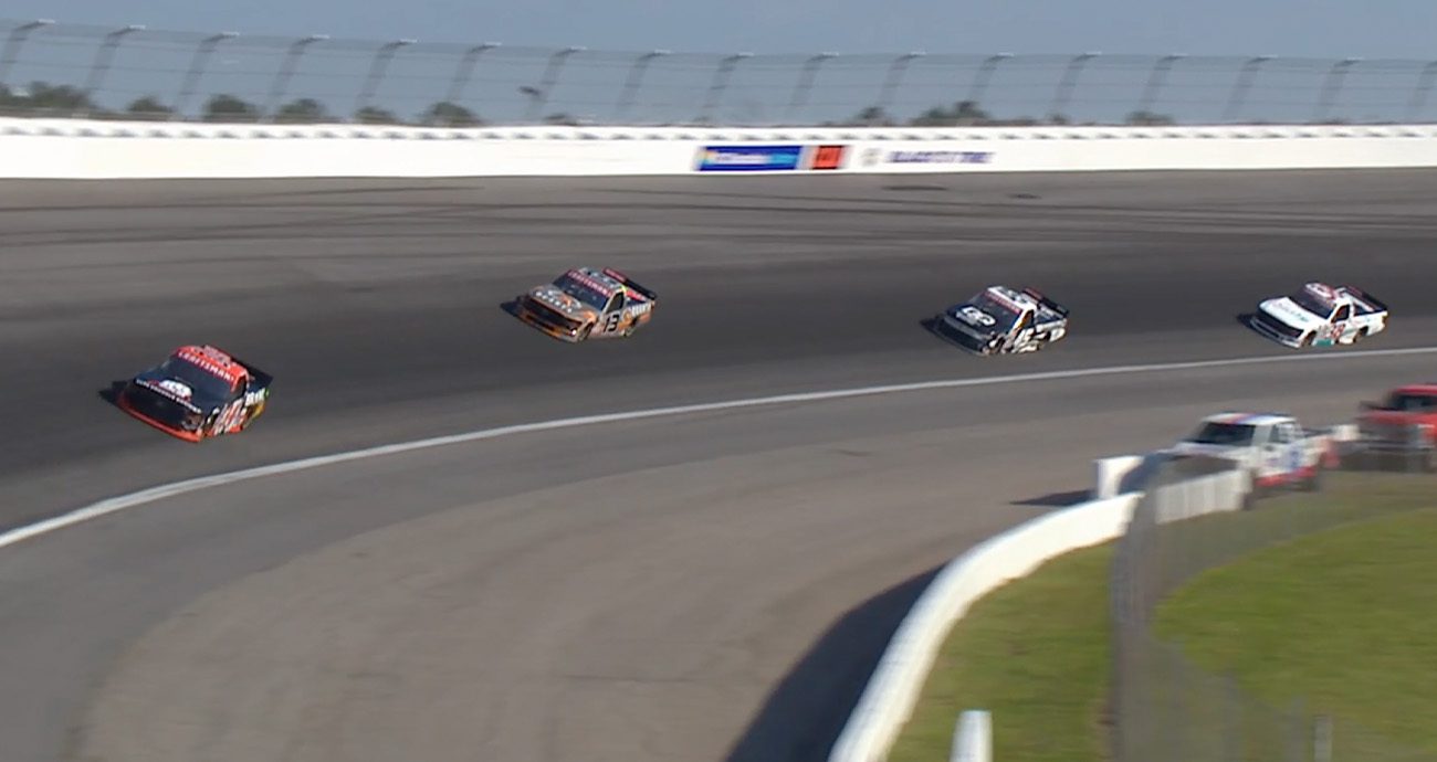 Layne Riggs takes Stage 1 victory over Jake Garcia - NASCAR