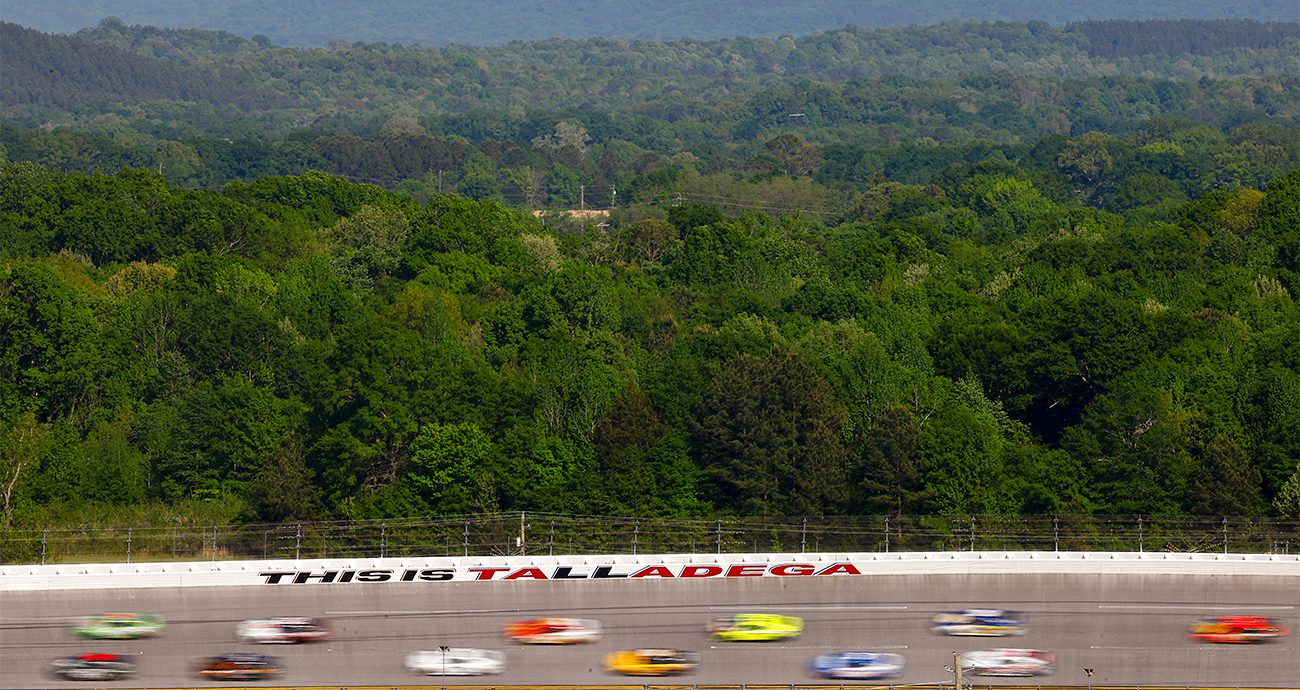 cars race at talladega