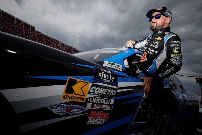Jeremy Clements prepares to qualify at Talladega.