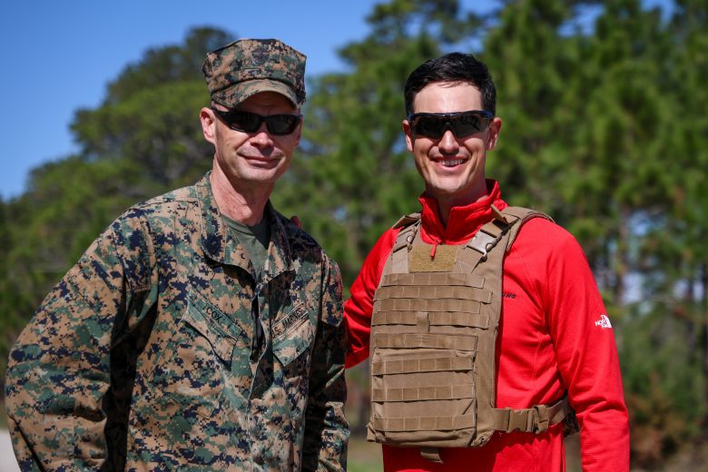 Joey Logano's Mission 600 trip at Camp Lejeune.