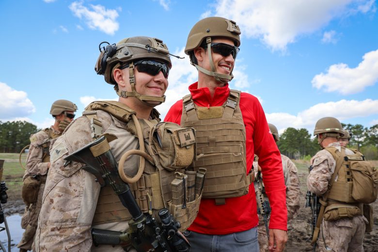 Joey Logano's Mission 600 trip at Camp Lejeune.