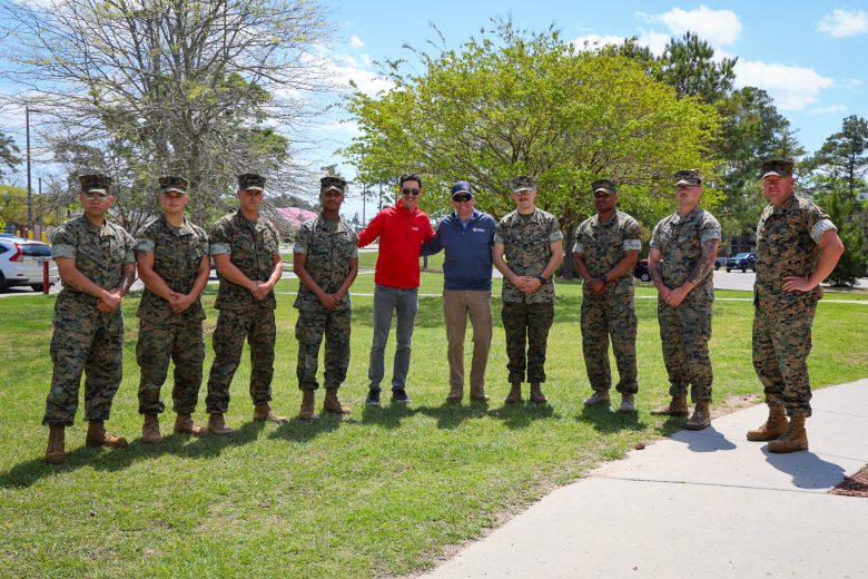 Joey Logano's Mission 600 trip at Camp Lejeune.