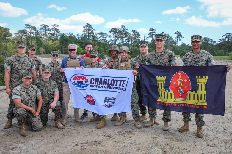 Joey Logano's Mission 600 trip at Camp Lejeune.