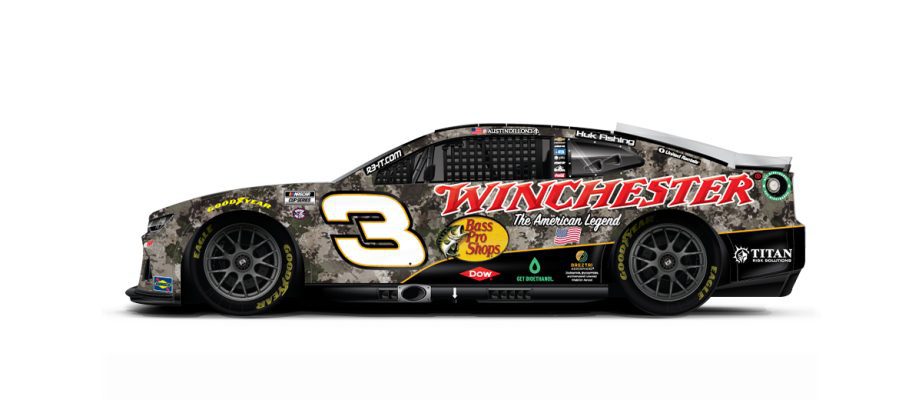 Austin Dillon 2025 Texas paint scheme