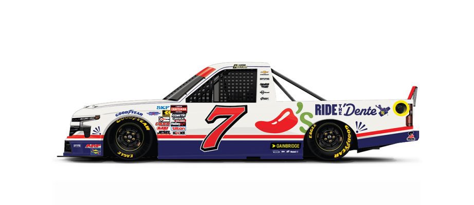 Carson Hocevar 2025 Texas paint scheme