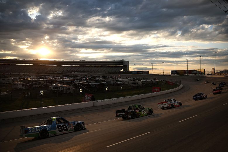 A general view of racing at Texas.