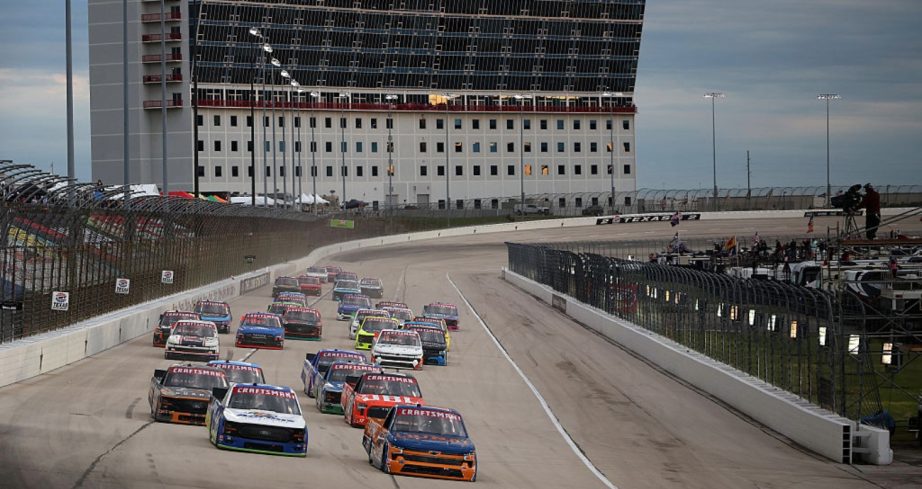A general view of racing at Texas.