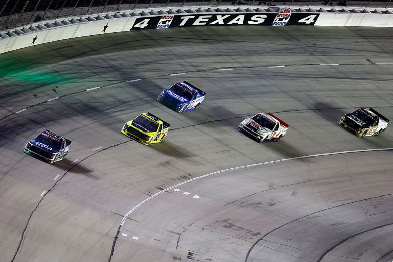 A general view of racing at Texas.