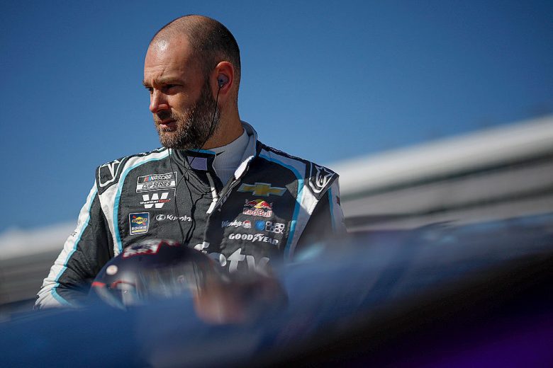 Shane van Gisbergen looks on at Texas.