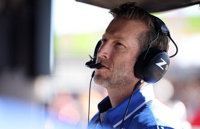 Alan Gustafson looks on at Texas.