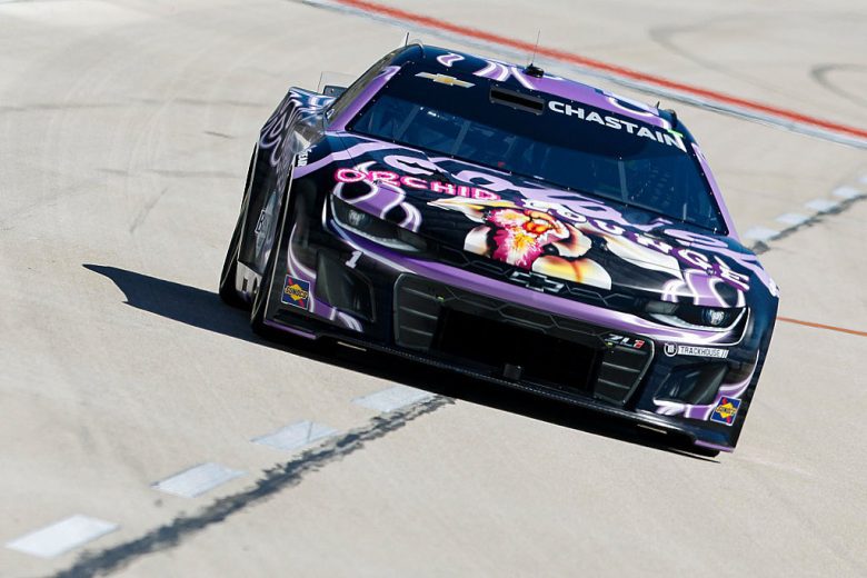 Ross Chastain drives at Texas.