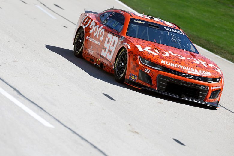 Daniel Suárez drives at Texas.