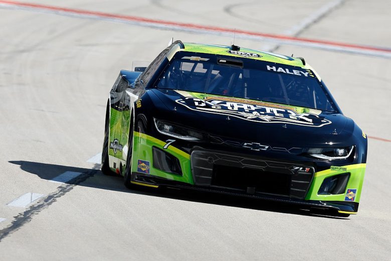Justin Haley drives at Texas.