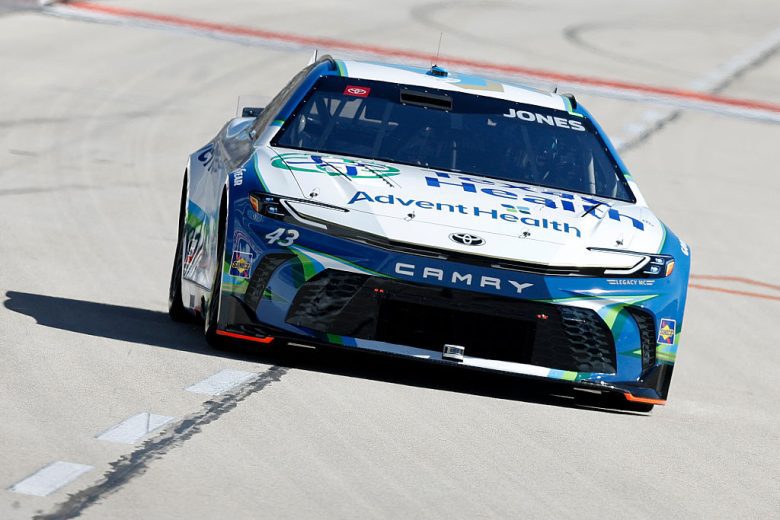 Erik Jones drives at Texas.