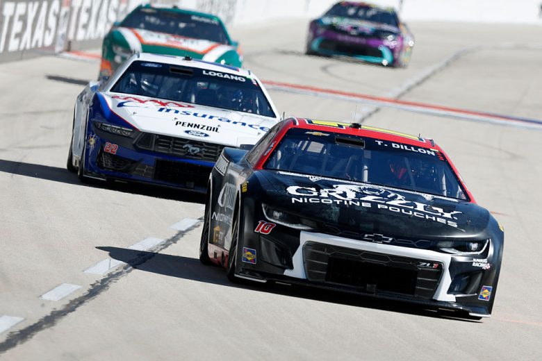 Ty Dillon drives at Texas.