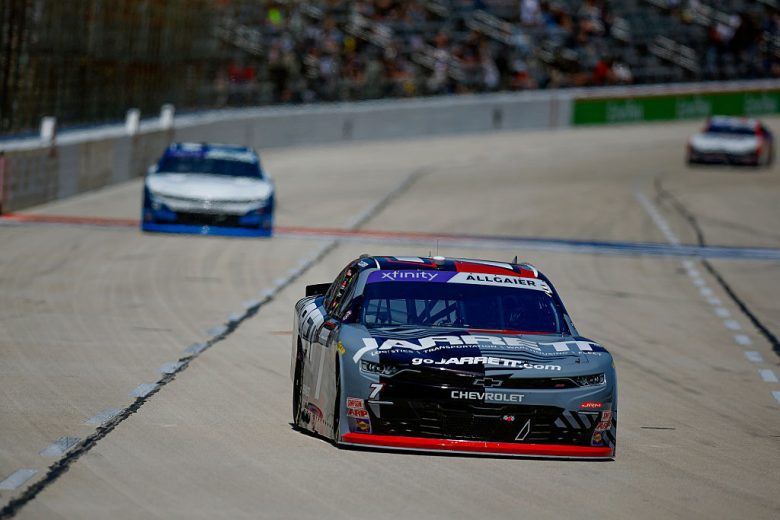 Justin Allgaier drives at Texas.