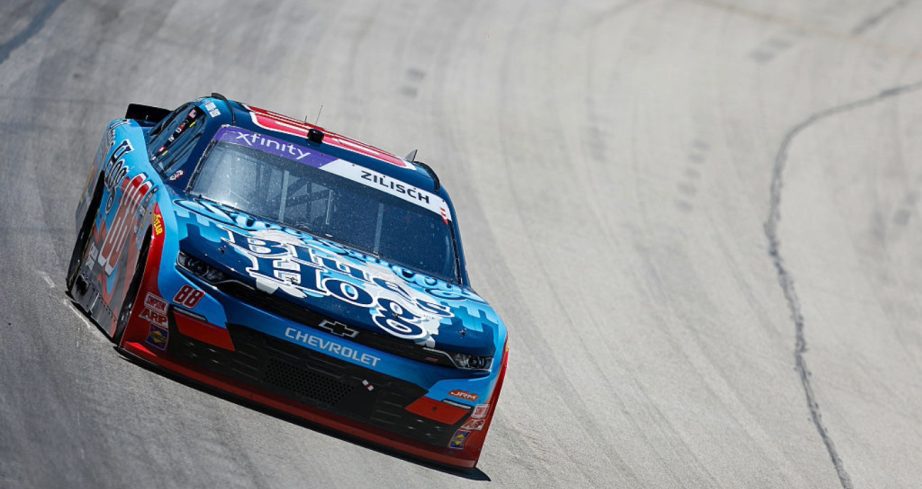 Kyle Larson drives at Texas.