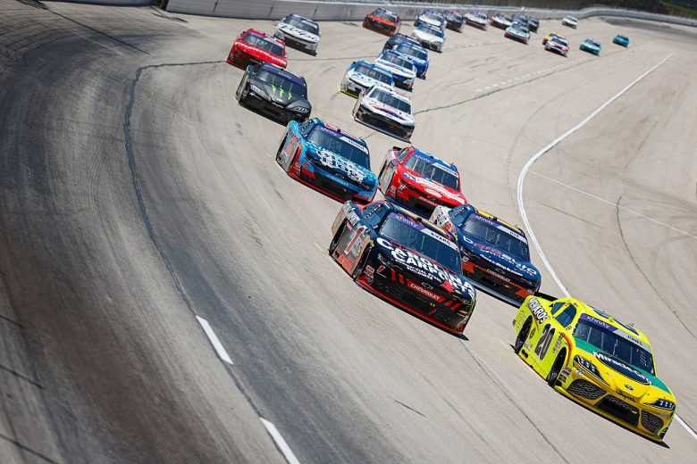 A general view of racing at Texas.