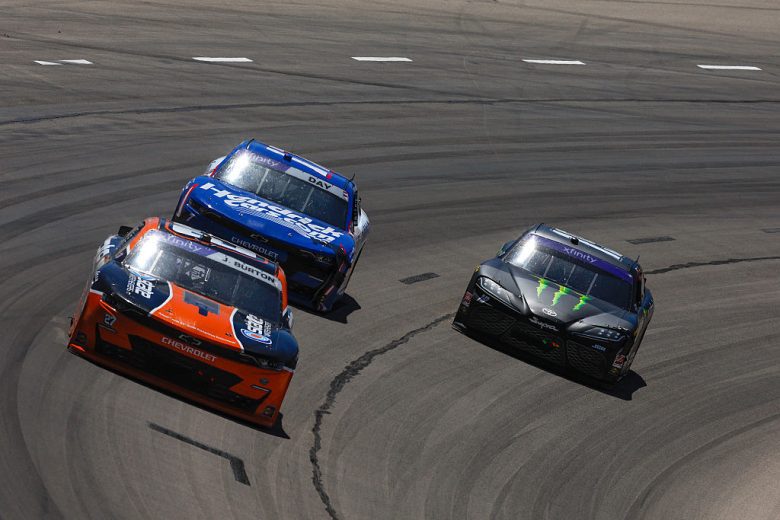 Jeb Burton, Corey Day and Riley Herbst race at Texas.