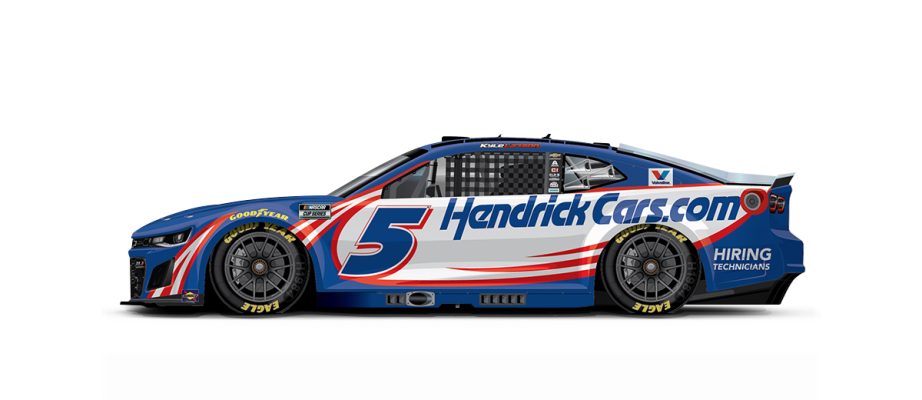 Kyle Larson's paint scheme for Kansas.