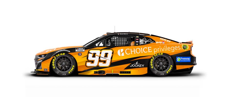 Daniel Suárez's paint scheme for Kansas.