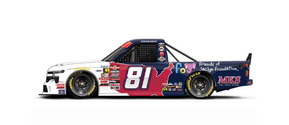 Connor Mosack's paint scheme for Kansas.