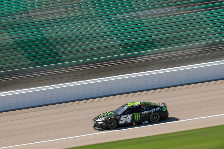 Ty Gibbs drives at Kansas.