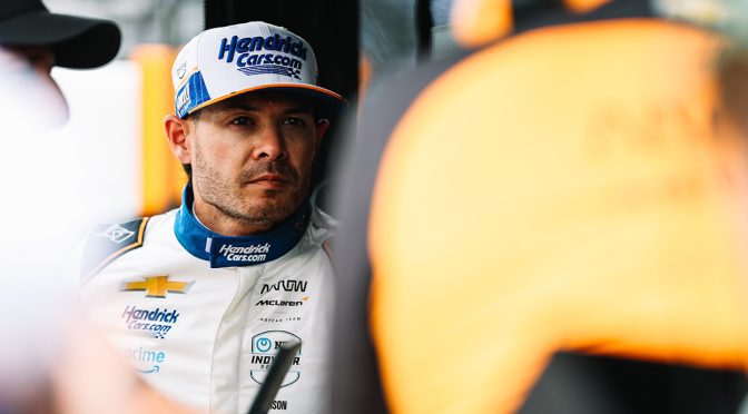 Featured image for Kyle Larson settles in, finds more confidence in Day 2 of Indy 500 practice
