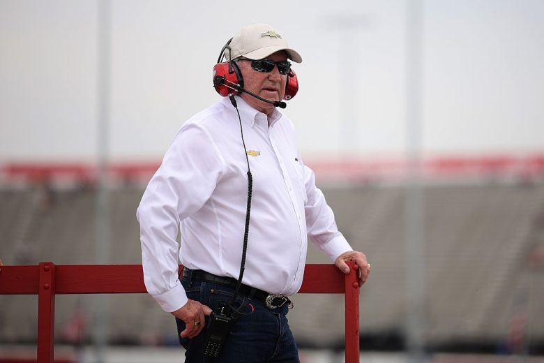 Richard Childress looks on at North Wilkesboro.