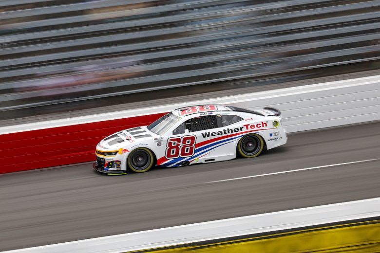 Shane van Gisbergen drives at North Wilkesboro.