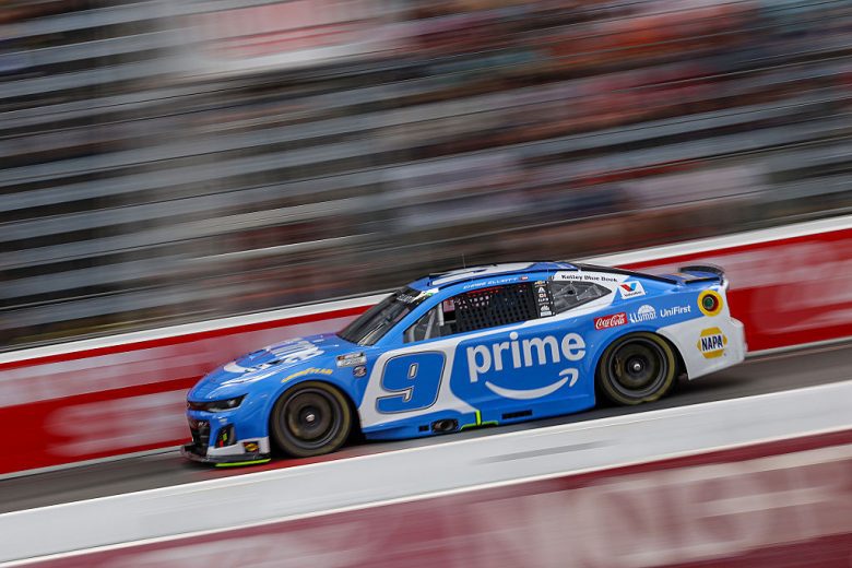 Chase Elliott drives at North Wilkesboro.