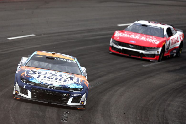 Ross Chastain drives at North Wilkesboro.