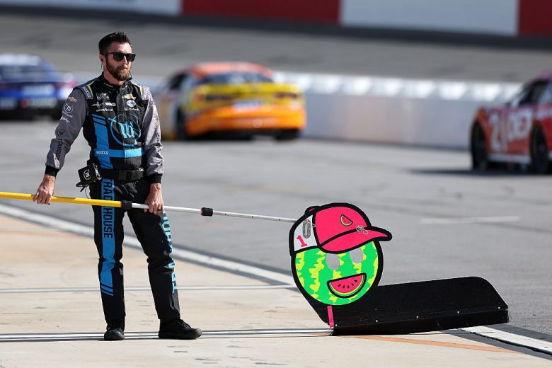 Ross Chastain's pit sign.
