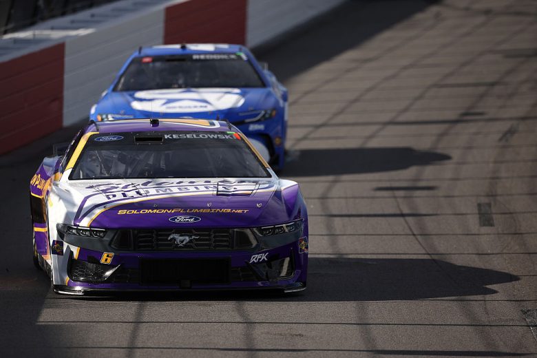 Brad Keselowski drives at North Wilkesboro.