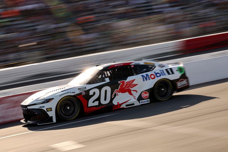 Christopher Bell on pit road at North Wilkesboro.