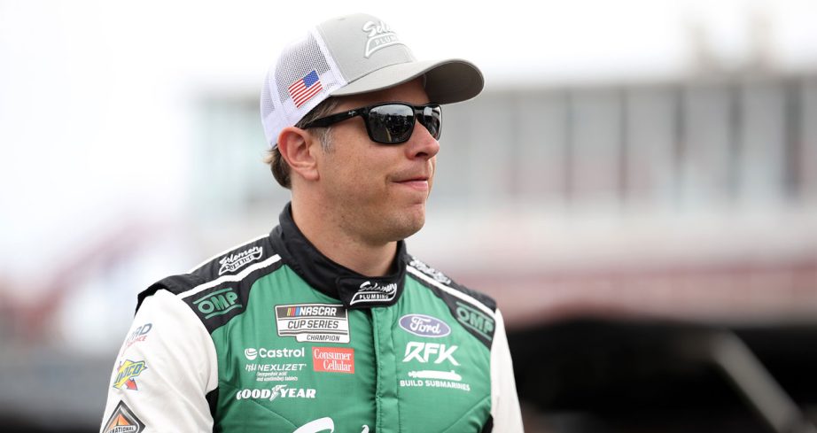 Brad Keselowski on pit road