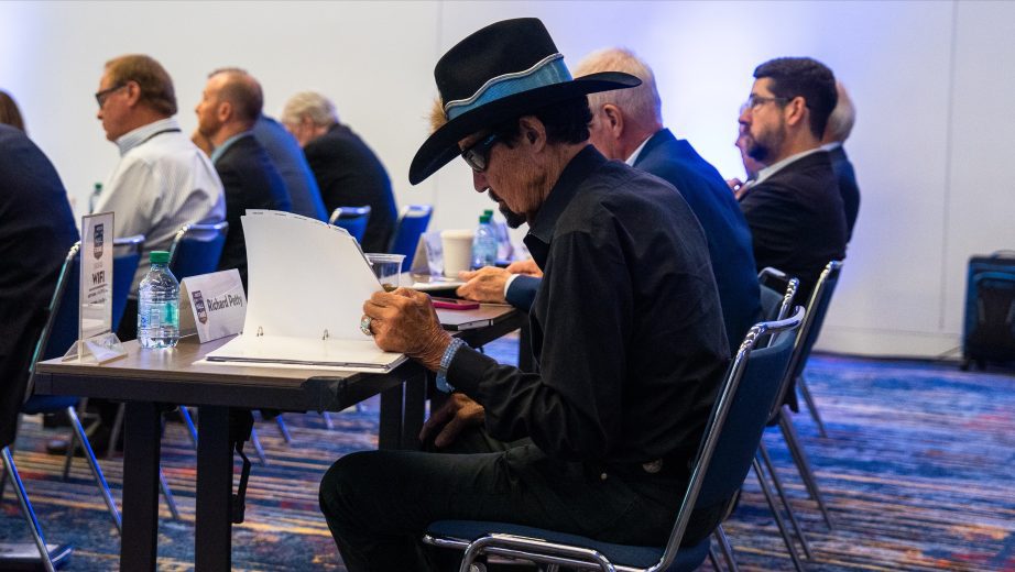 Richard Petty during NASCAR Hall of Fame Voting Day.