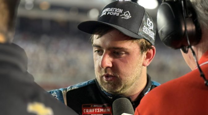 Featured image for Kaden Honeycutt pitches career-best third-place result in Charlotte Truck race