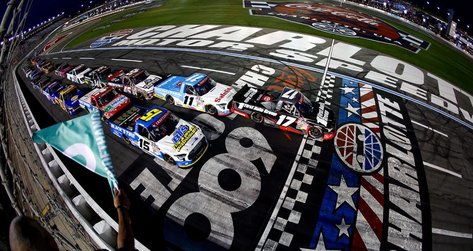 the nascar craftsman truck series race at charlotte goes green
