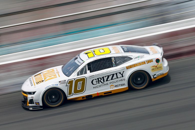 Ty Dillon drives at Charlotte.