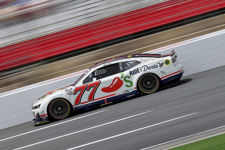 Carson Hocevar drives at Charlotte.