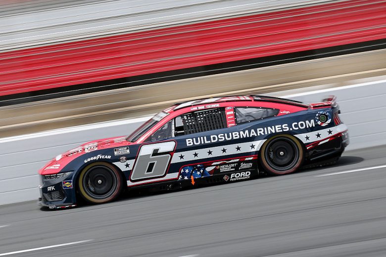 Brad Keselowski drives at Charlotte.