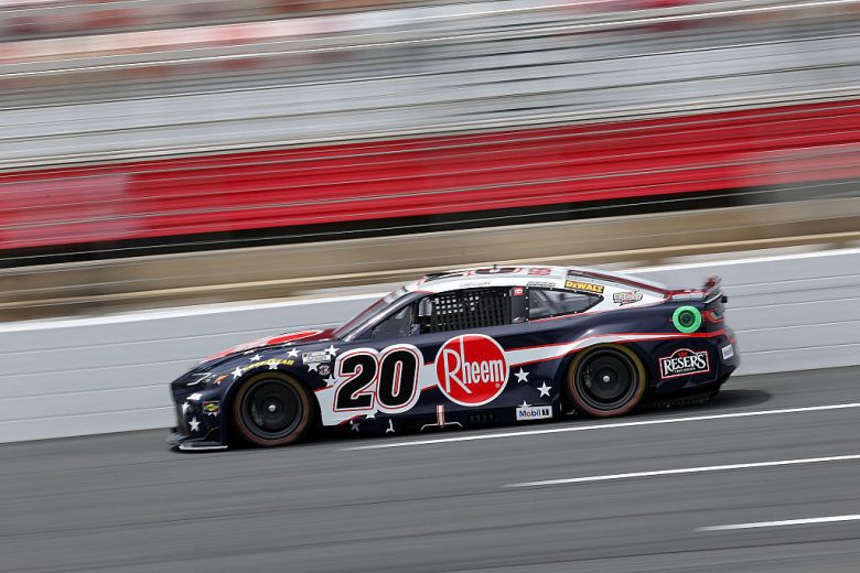 Christopher Bell drives at Charlotte.